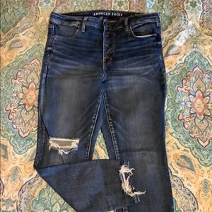 American eagle hi rise jegging crops